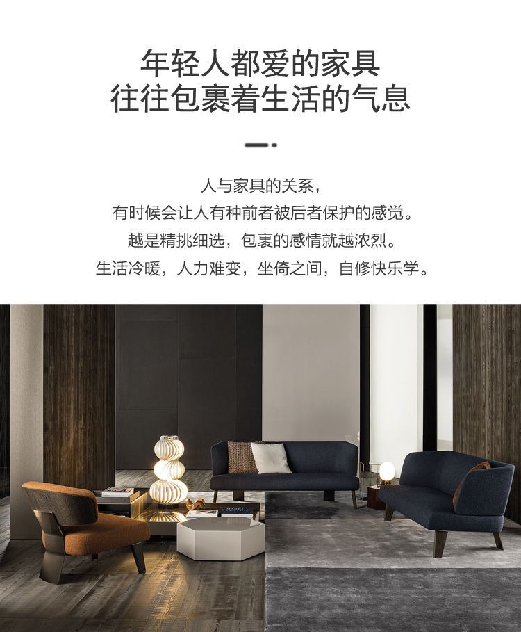 北歐單人沙發椅極簡休閒椅客廳單人老虎椅懶人椅創意設計師款躺椅