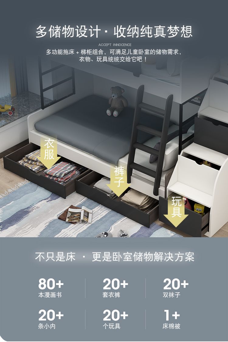 2025新款廣東佛山實木高低上下牀成人兒童雙層牀1.2/1.5米子母牀