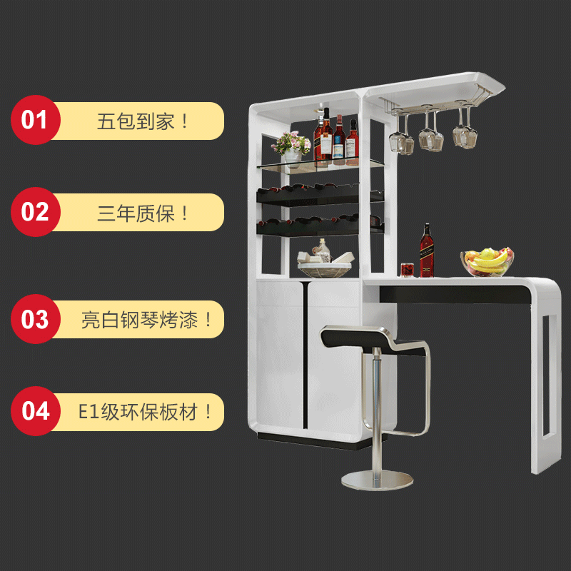 吧台酒柜隔断柜一体玄关鞋柜双面烤漆进门口间厅柜装饰柜屏风柜