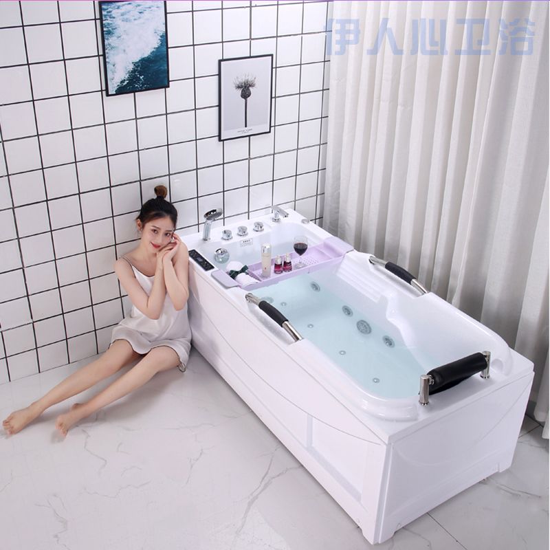 包邮亚克力小浴缸 豪华冲浪按摩恒温加热独立式浴盆 欧式家用浴池