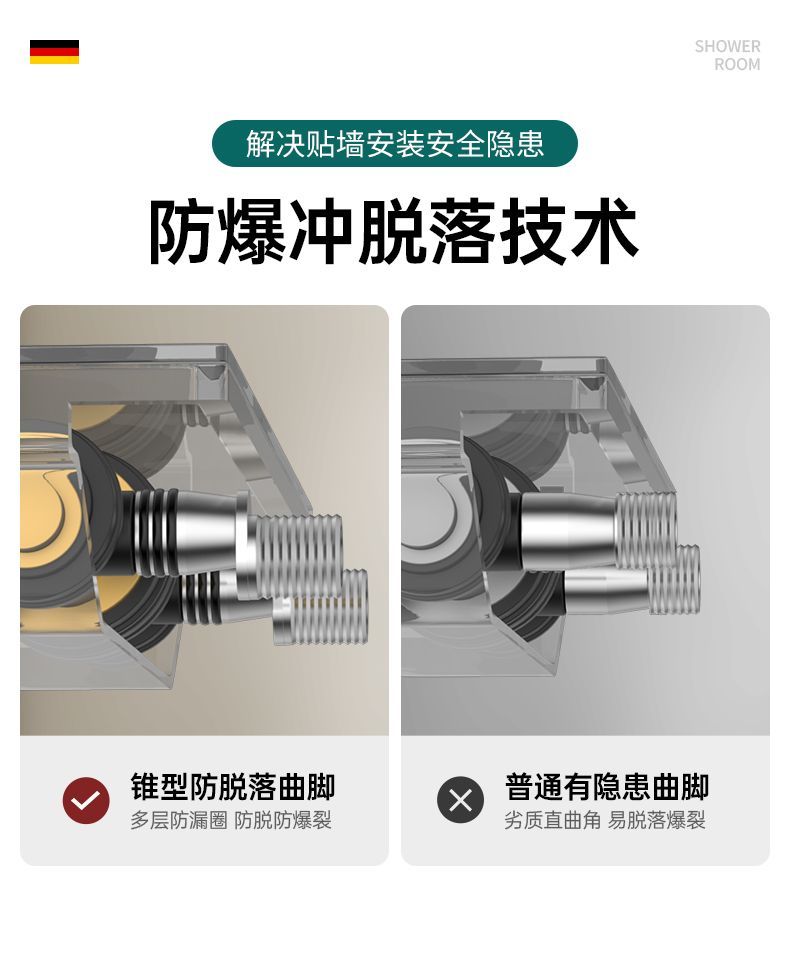淋浴水龍頭一體恆溫花灑套裝冷熱水混水閥雙開家用增壓龍頭三合一