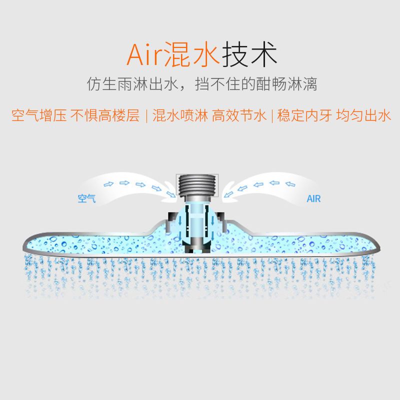 埃美柯淋浴花灑龍頭套裝增壓家用衛生間沐浴沖涼大水全銅龍頭花灑