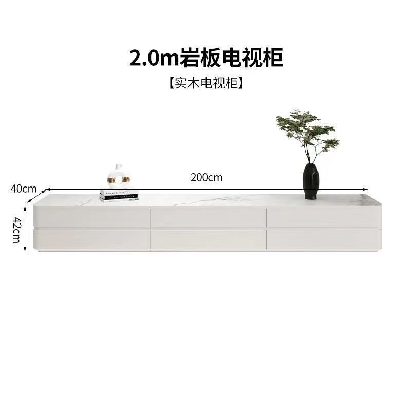 實木雙層電視櫃落地茶几2023新款邊幾組合簡約現代北歐可儲藏收納
