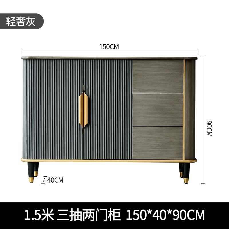 輕奢玄關櫃現代簡約餐邊櫃大容量客廳靠牆邊櫃臥室儲物櫃入戶鞋櫃