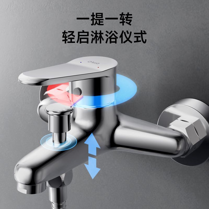 日豐小戶型花灑淋浴花灑家用百搭全銅淋雨浴室增壓沐浴器浴缸龍頭