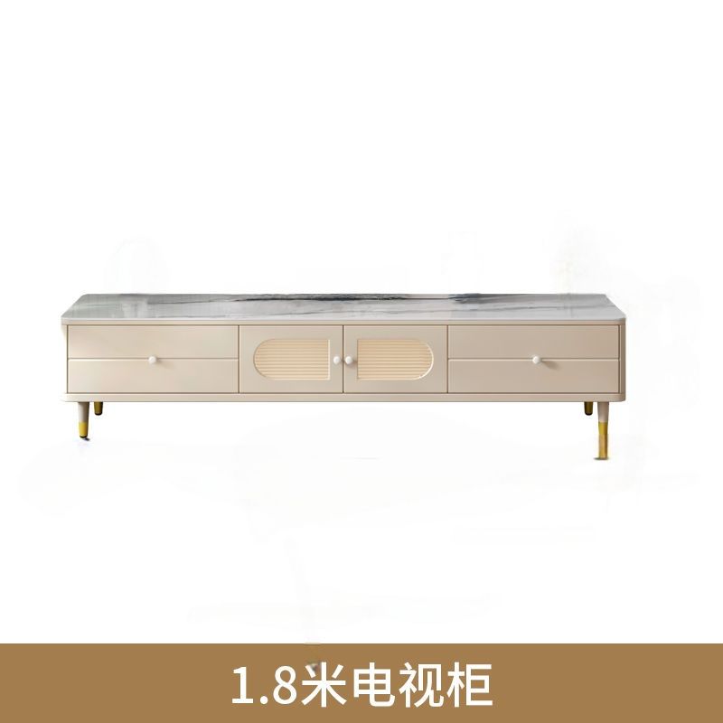電視櫃客廳家用現代簡約小戶型落地奶油風茶几電視機櫃組合地櫃