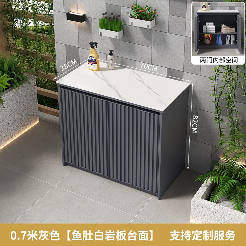 戶外儲物櫃大容量鋁合金防曬防水收納櫃室外花園門口鞋櫃簡約置物【15天內發貨】