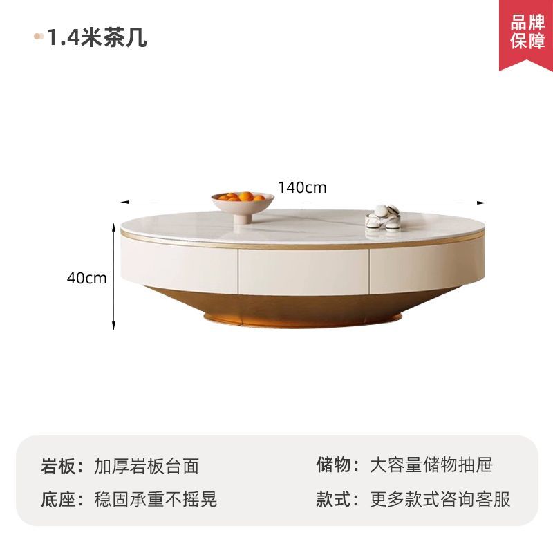 奶油風電視櫃現代簡約輕奢巖板客廳家用落地一體靠牆儲物櫃收納櫃