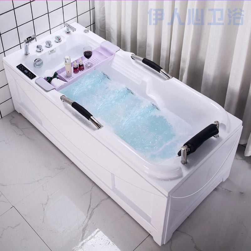 包邮亚克力小浴缸 豪华冲浪按摩恒温加热独立式浴盆 欧式家用浴池