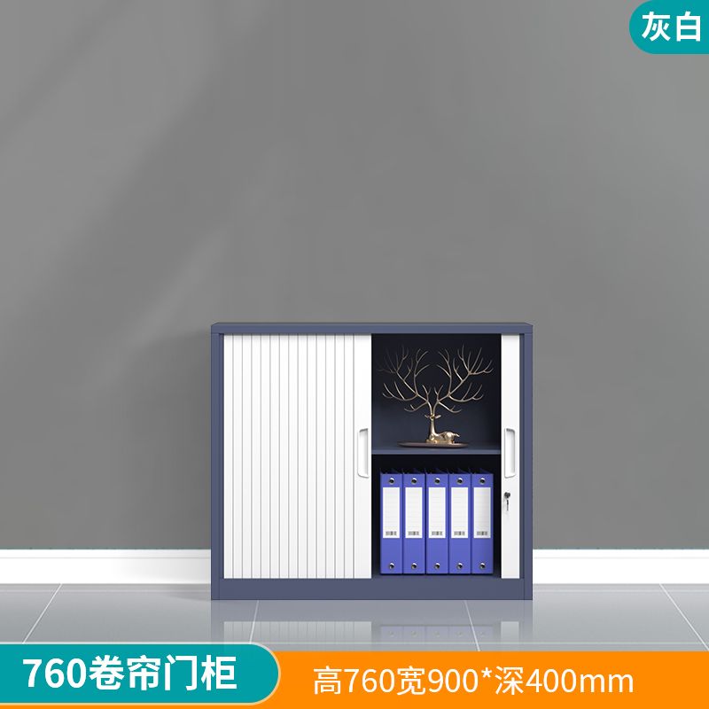 钢制简约现代带锁文件柜办公室带锁档案柜资料凭证柜储物柜阳台柜