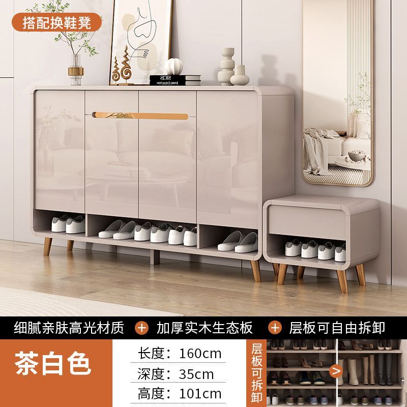 鞋櫃2025新款鞋櫃家用門口入戶收納大容量儲物櫃家用靠牆玄關鞋架
