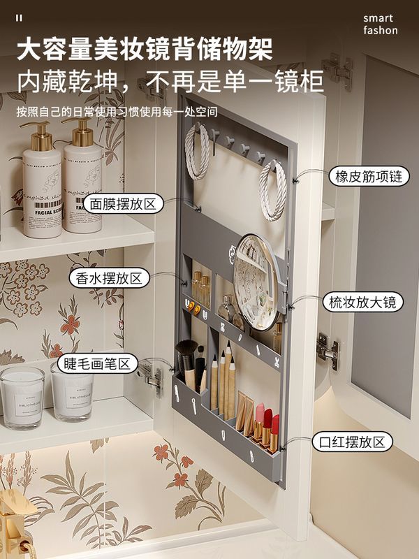 法式奶油風陶瓷一體盆浴室櫃衛生間實木洗漱臺可麗耐洗手臉盆組合