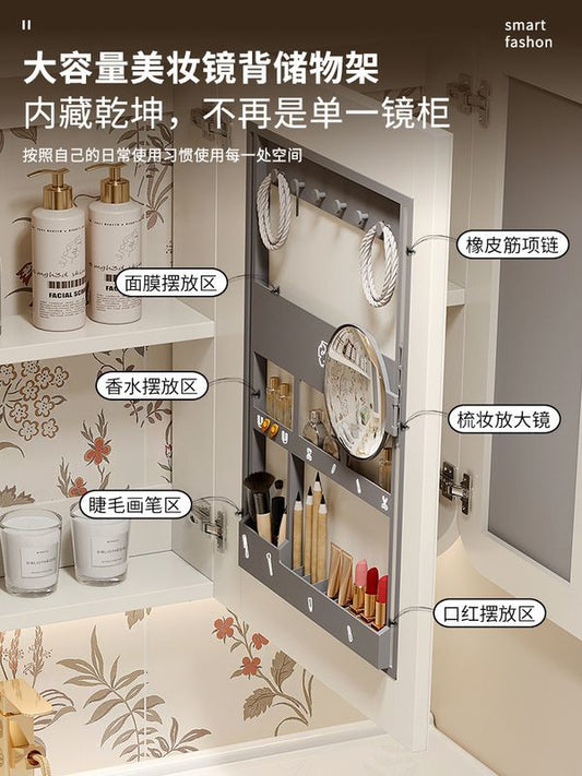 法式奶油風陶瓷一體盆浴室櫃衛生間實木洗漱臺可麗耐洗手臉盆組合