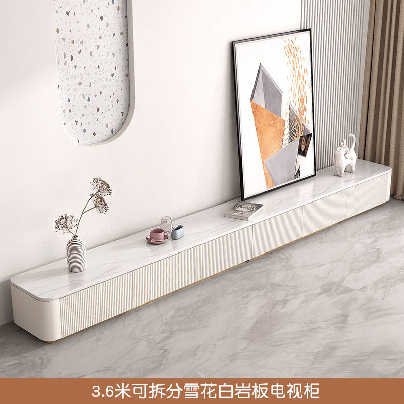 电视柜岩板北欧轻奢简约现代客厅小户型地台家用电视机柜茶几组合