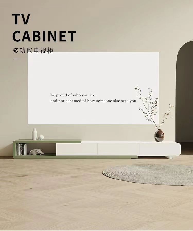 實木電視櫃桌面客廳家用小戶型現代簡約落地新款增高架茶几組合
