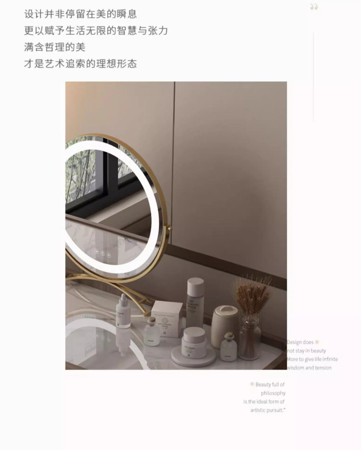 高端意式極簡收納鬥櫃梳妝檯一體高端意式極簡主臥室伸縮化妝桌子
