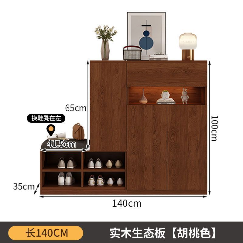 定製實木鞋櫃家用門口新款入戶大容量儲物櫃玄關收納陽臺多層鞋架