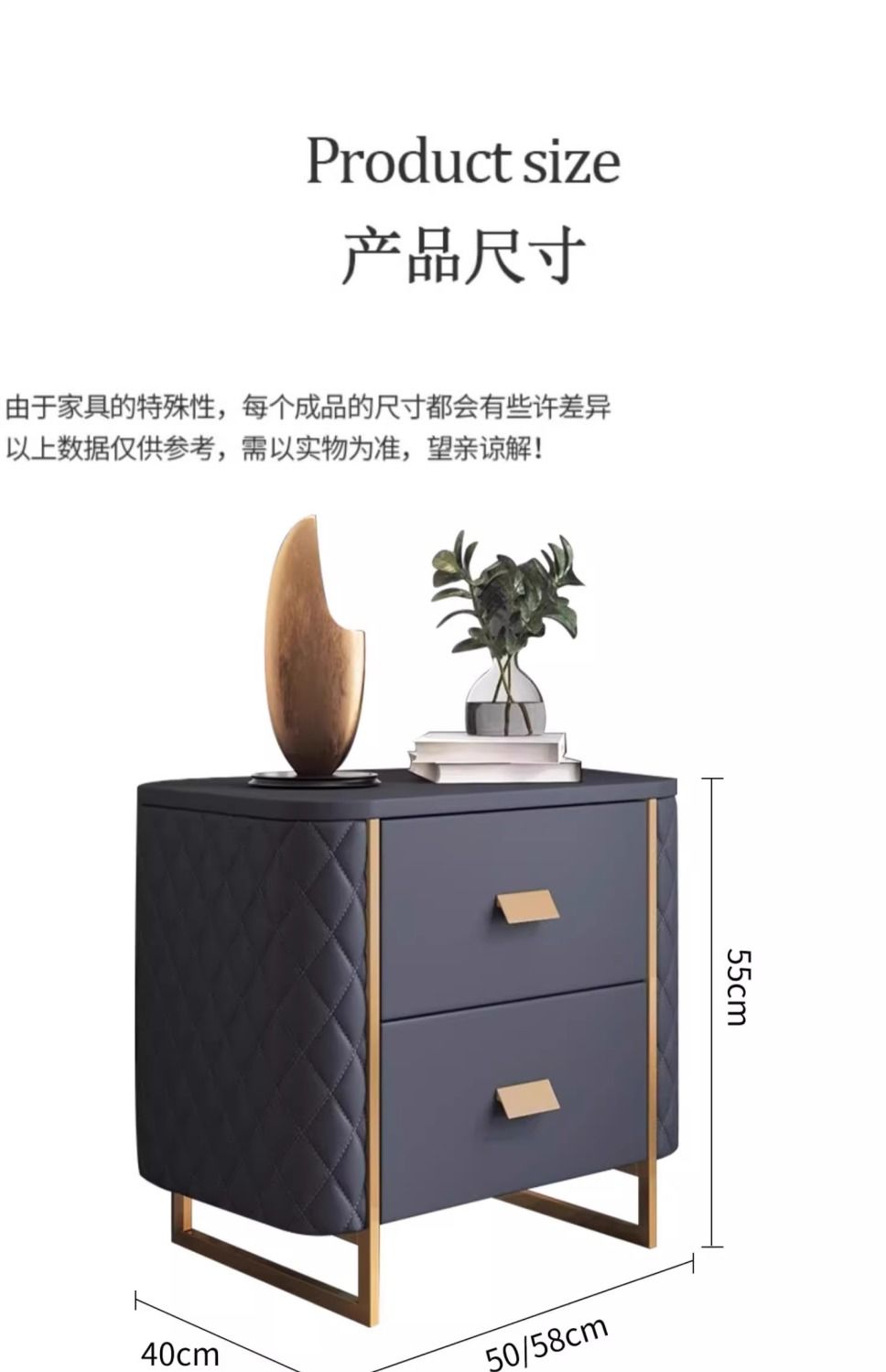 輕奢牀頭櫃意式實木簡約現代北歐臥室家用小型整裝牀邊櫃網紅收納