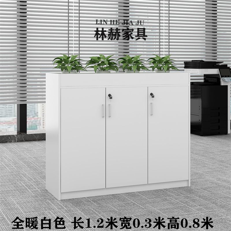 深圳可定做简约现代花槽柜矮柜文件资料柜工厂隔断办公室隔断柜