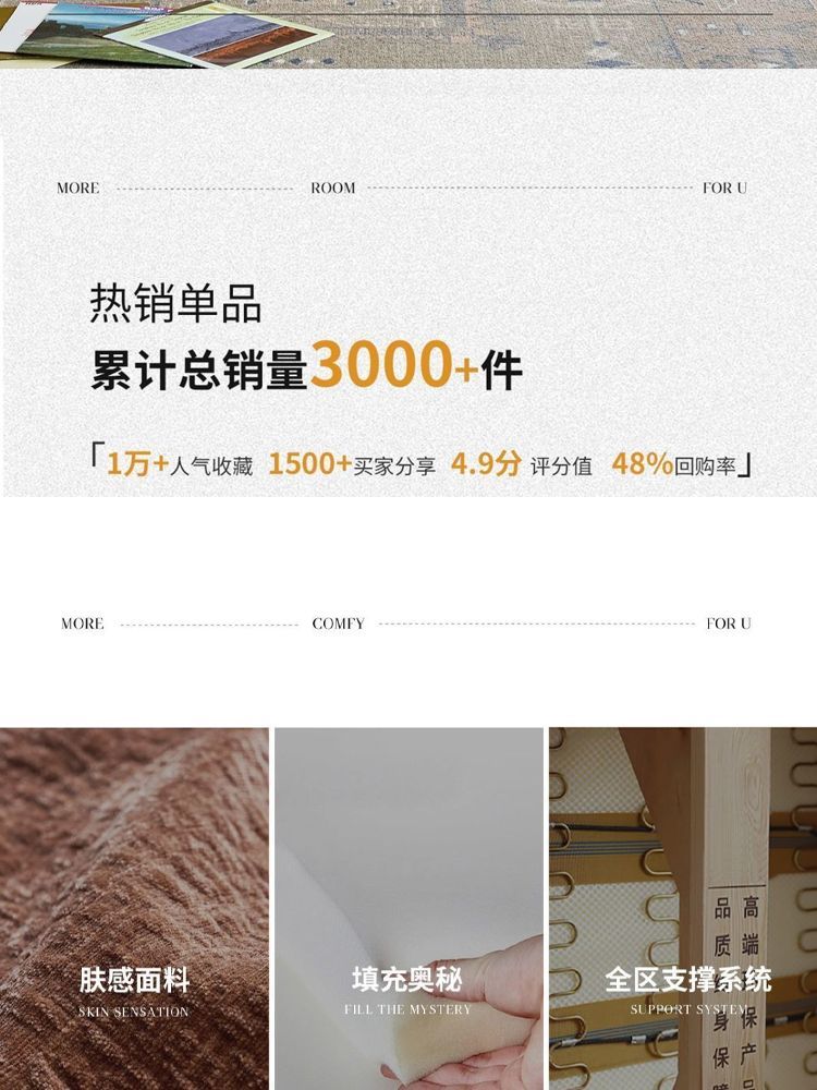 聚立閣意式極簡約2026新款南瓜沙發客廳小戶型輕奢雪尼爾布藝沙發