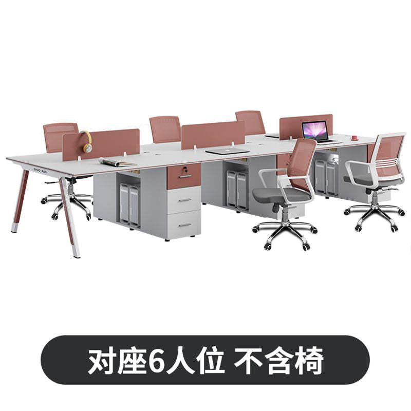 臻选职员办公桌椅组合简约现代电脑桌4/62人员工桌办公室工位屏风