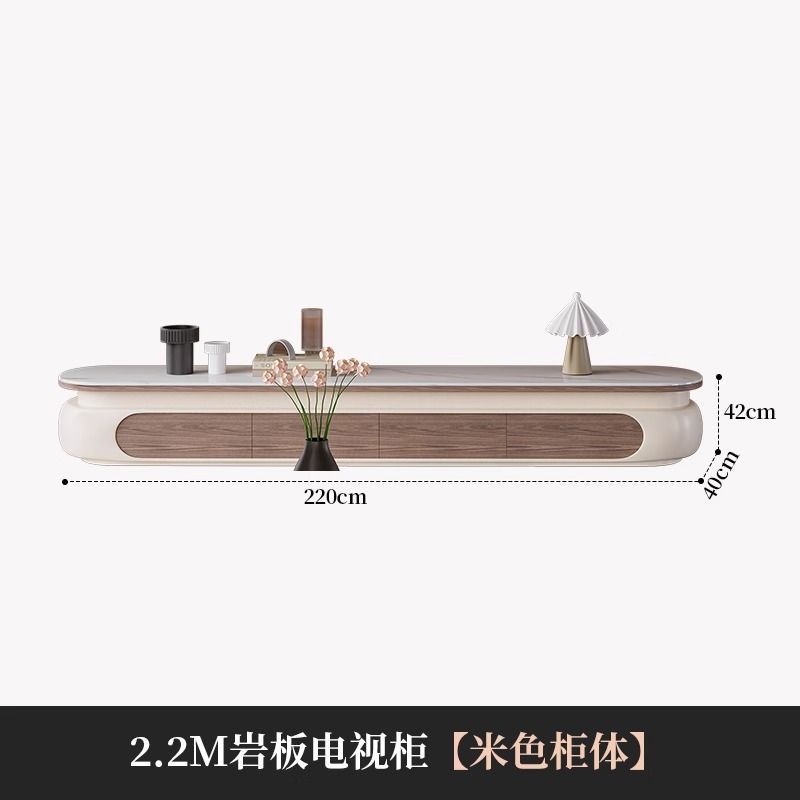 椭圆形新款轻奢创意茶几现代简约组合客厅家用小户型奶油意式高级