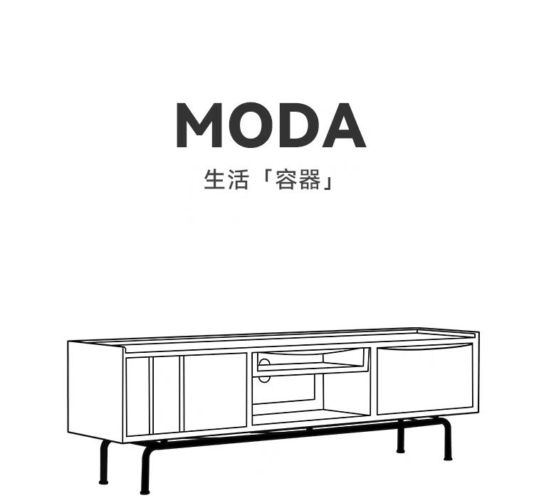 意式風實木客廳電視櫃長櫃長款落地櫃家用小戶型收納櫃儲物櫃鬥櫃