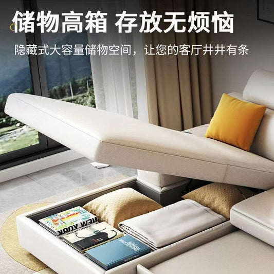 小戶型沙發牀兩用可摺疊多功能帶貴妃收納科技布沙發2023年新款