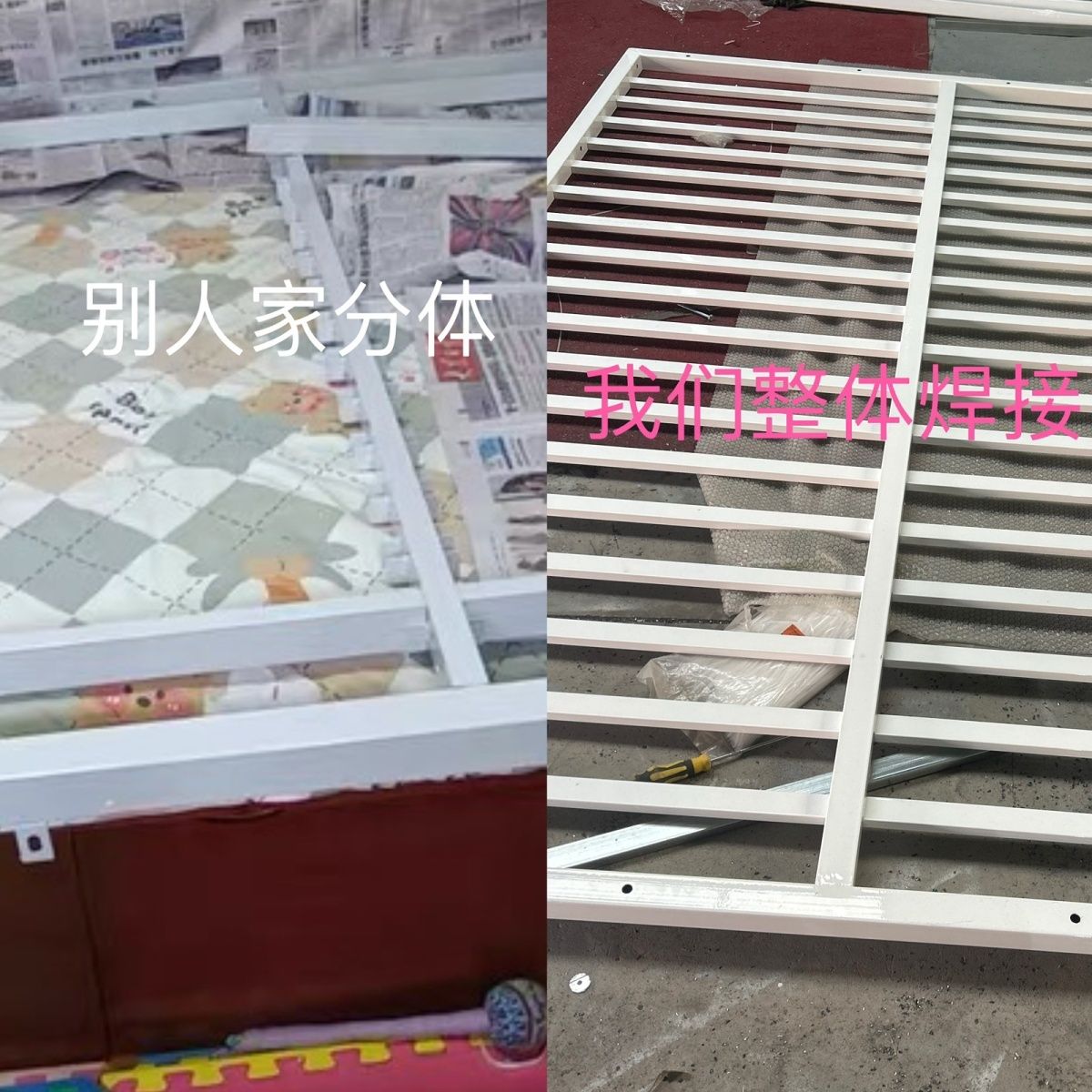 鐵藝高架牀單上層上牀複式空間下桌鐵架牀二樓小戶型閣樓牀高低