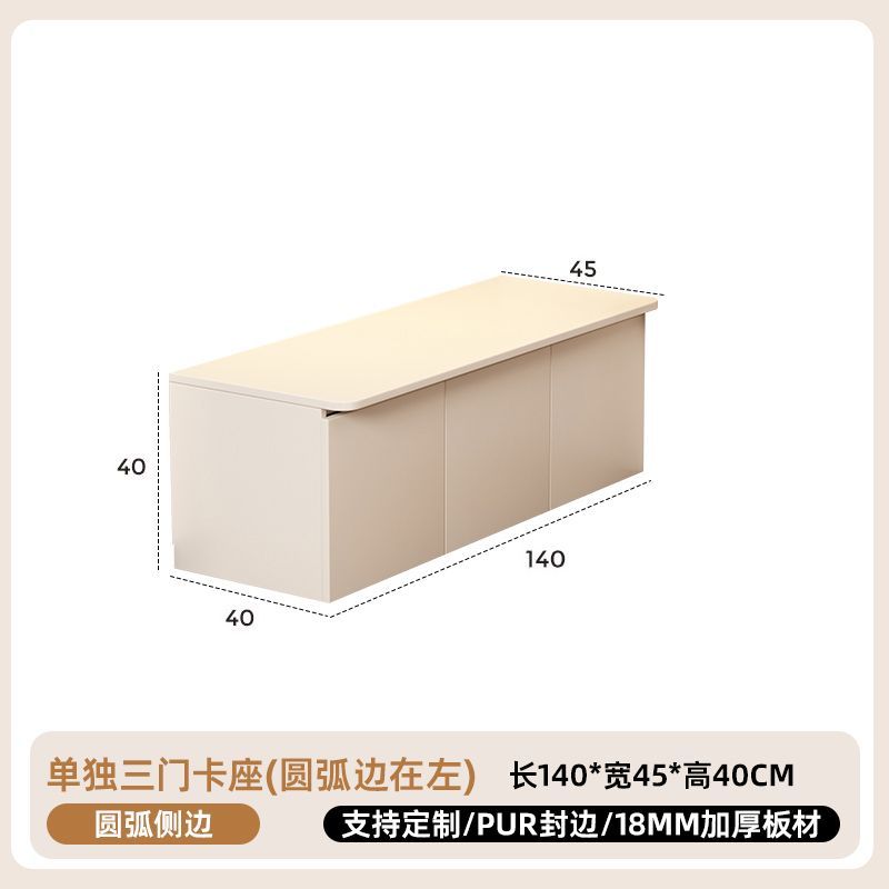 餐边柜靠墙一体收纳储物柜客厅家用酒柜旋转可调节小户型餐桌卡座