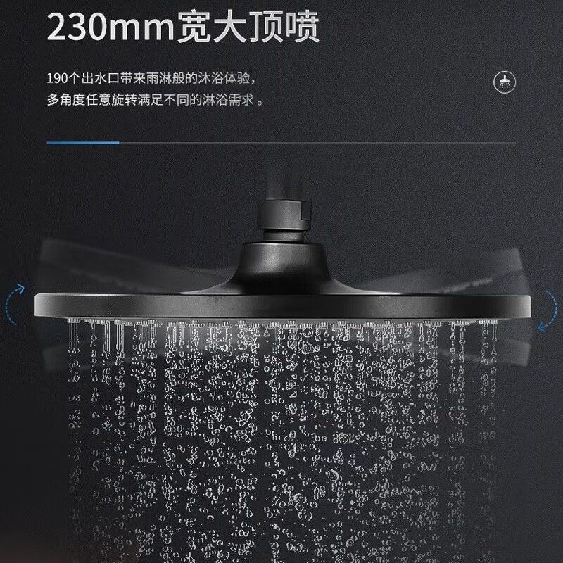 松下恆溫淋浴花灑套裝 三出水防腐手持按鍵調節 GPSXBS191B雅黑