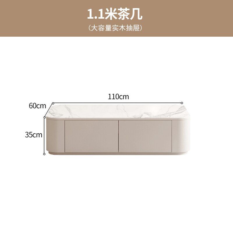 簡約客廳風電視櫃現代實木小戶型茶几組合高款白色臥室電視機地櫃