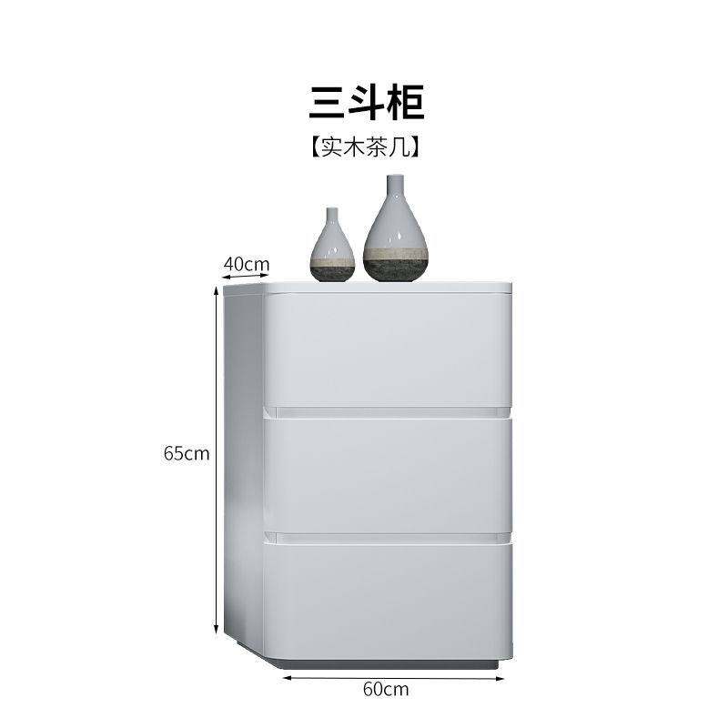 現代簡約電視櫃實木茶几組合小戶型奶油風白色巖板落地電視機櫃子