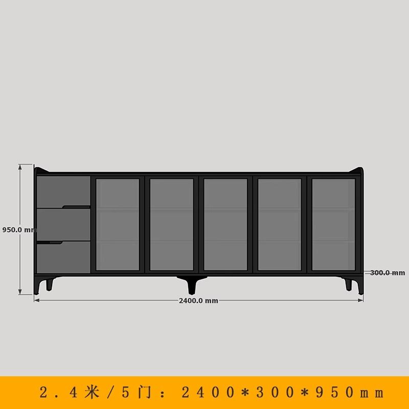 輕奢玻璃門巖板餐邊櫃客廳沙發靠背櫃橫廳隔斷櫃極簡靠山櫃大理石