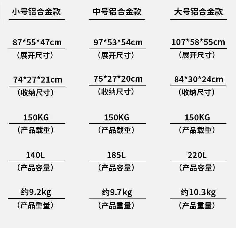 馬科途鋁合金露營車聚攏營地拖車摺疊拉車戶外野營便攜購物擺攤車