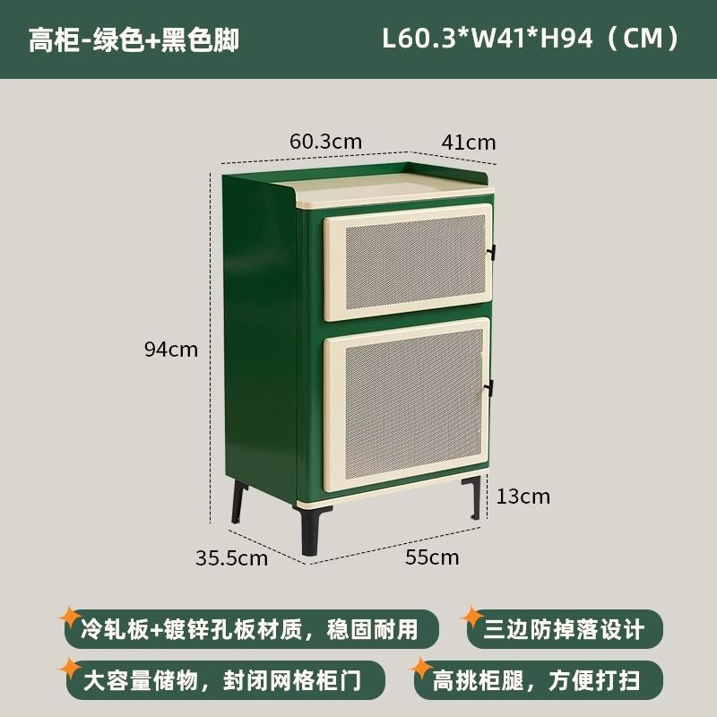 北歐牀頭櫃小戶型簡約現代復古家用客廳收納櫃網紅創意牀邊小櫃子