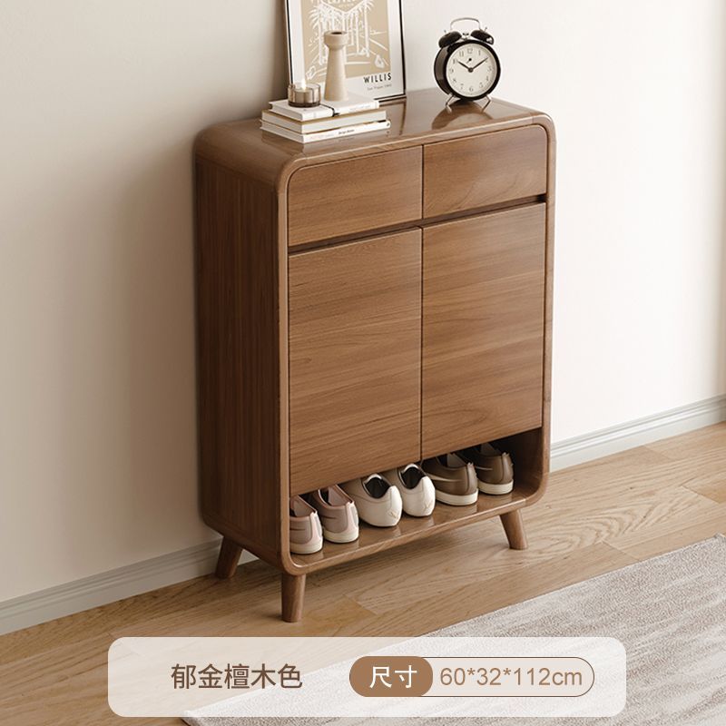 奶油風入戶鞋櫃家用門口進門玄關2025新款收納櫃一體靠牆白色鞋架