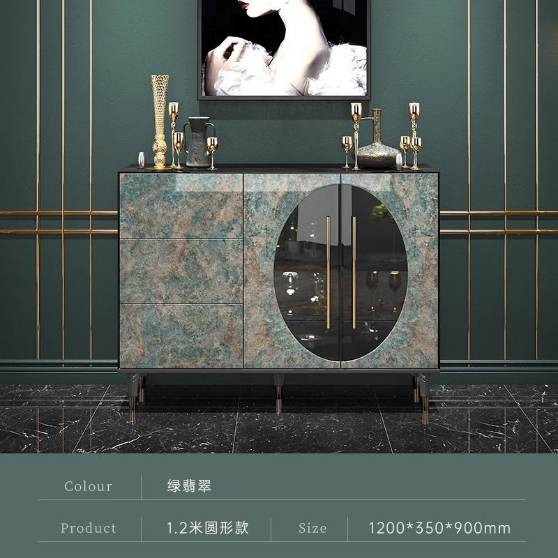 意式輕奢極簡餐邊櫃客廳靠牆玄關儲物櫃現代高檔家用茶水櫃子定製