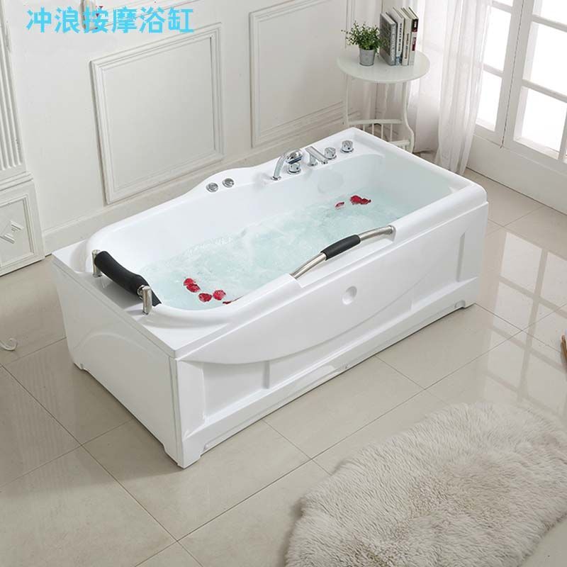 亞克力成人浴缸浴盆智能恆溫衝浪按摩浴缸情侶浴缸浴盆1.4-1.7米