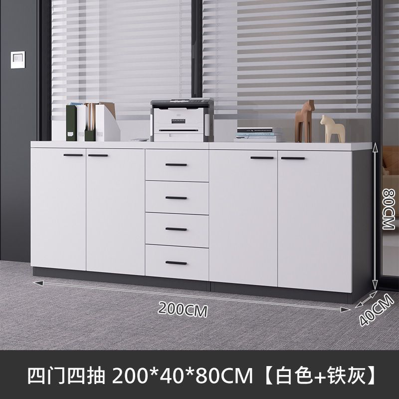 办公室文件柜木质打印机底座落地置物柜储物收纳柜档案资料柜矮柜