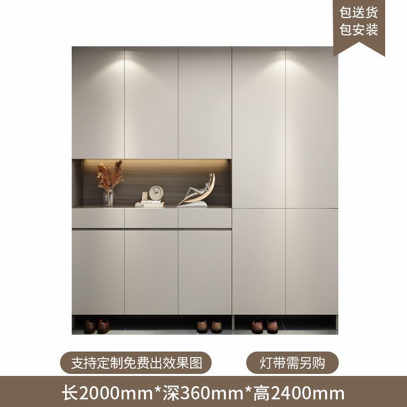 定製進門入戶鞋櫃家用門口一體坐凳靠牆大容量現代簡約玄關鞋櫃
