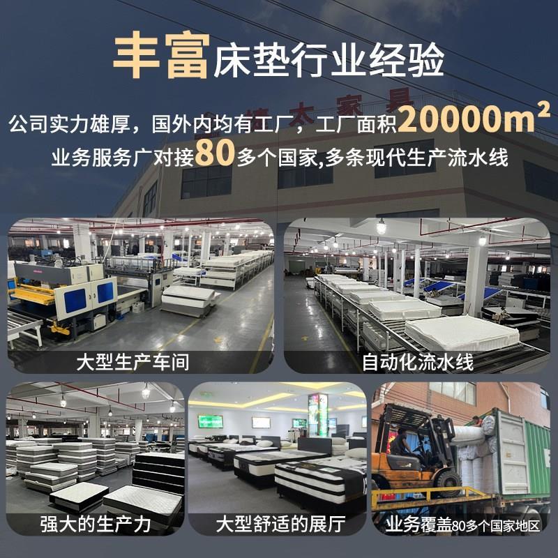 直售獨立袋裝彈簧牀墊t酒店家用民宿高密海綿壓縮捲包牀墊