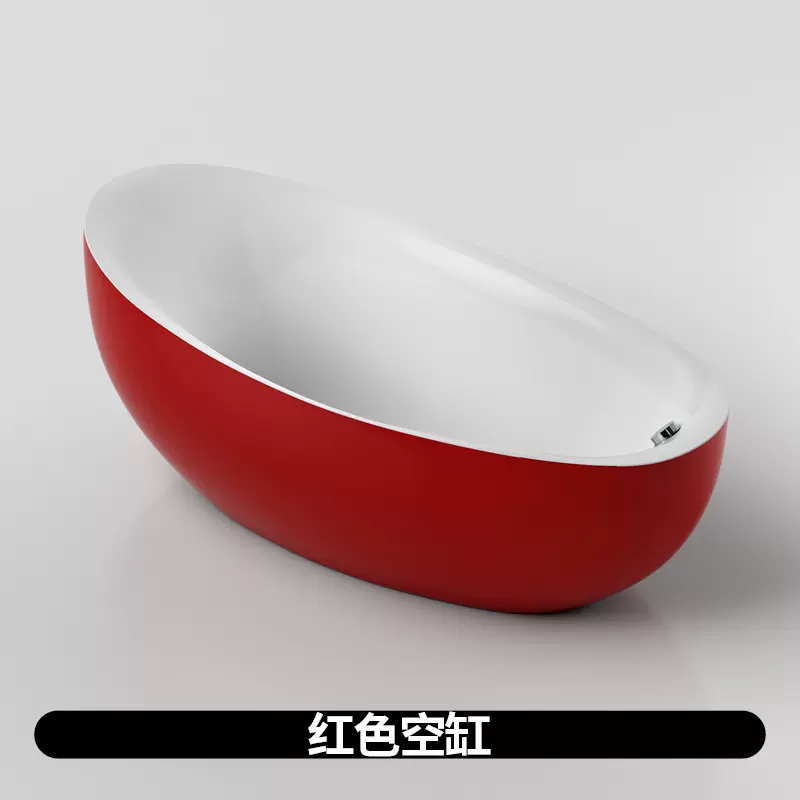 独立式酒店家用成人情侣加厚亚克力浴池小户型网红日欧式浴缸