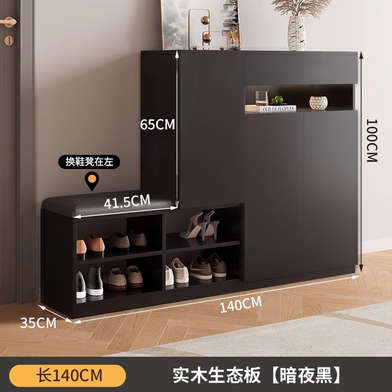 定製實木鞋櫃家用門口新款入戶大容量儲物櫃玄關收納陽臺多層鞋架