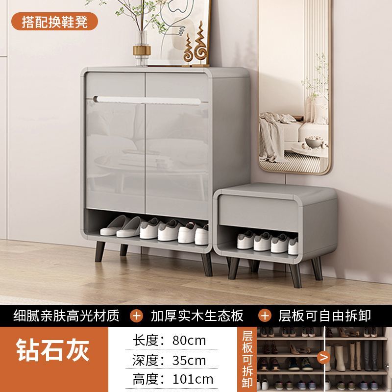 鞋櫃2025新款鞋櫃家用門口入戶收納大容量儲物櫃家用靠牆玄關鞋架