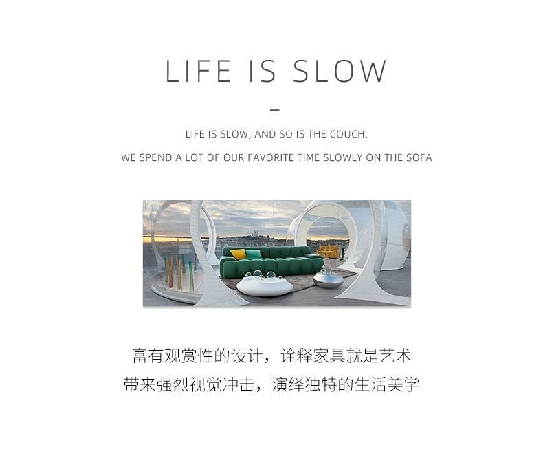 意式極簡布藝羅奇堡沙發客廳小戶型現代簡約方塊沙發直排雲朵沙發