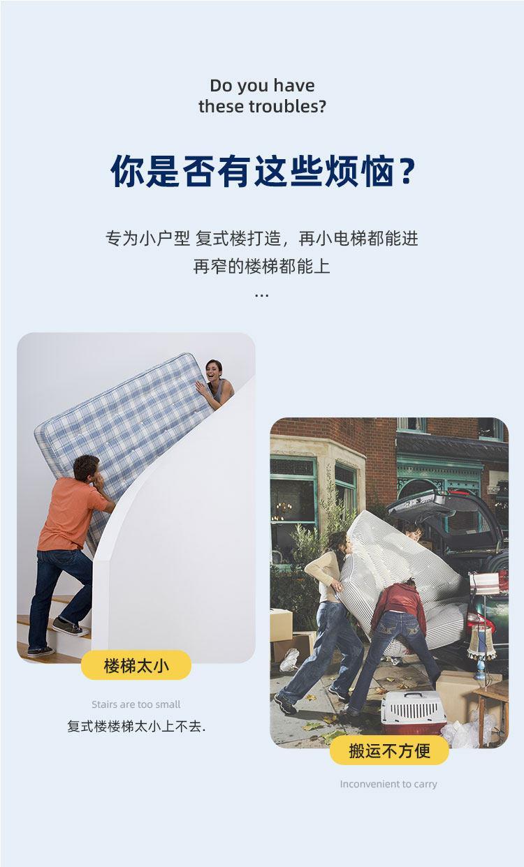 真空壓縮捲包盒子軟硬20CM厚席夢思獨立彈簧乳膠五星級酒店牀墊