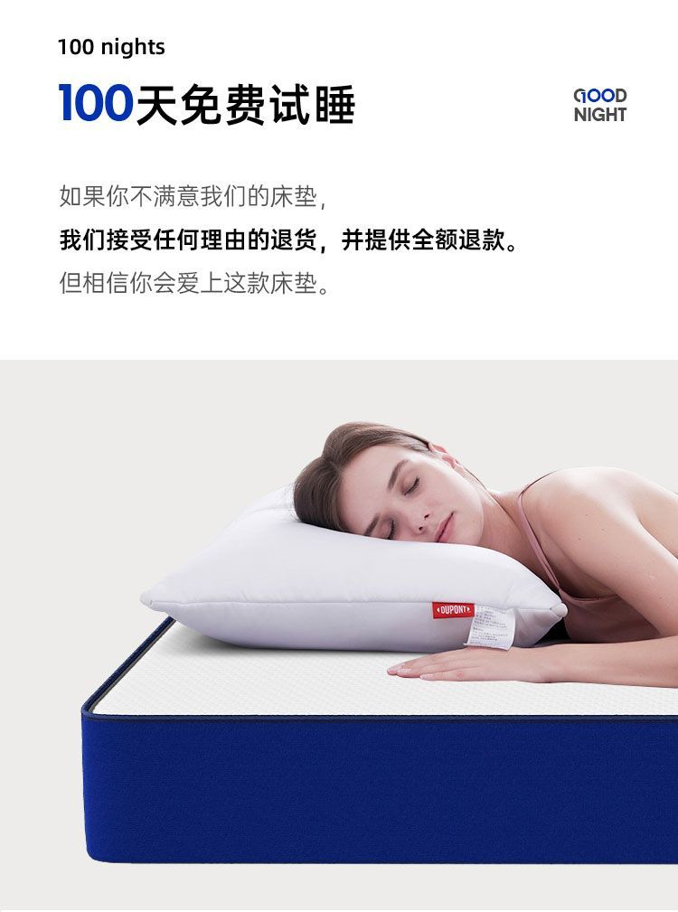 海馬記憶棉壓縮舒適牀墊席夢思乳膠墊五星酒店捲包獨立彈簧牀墊