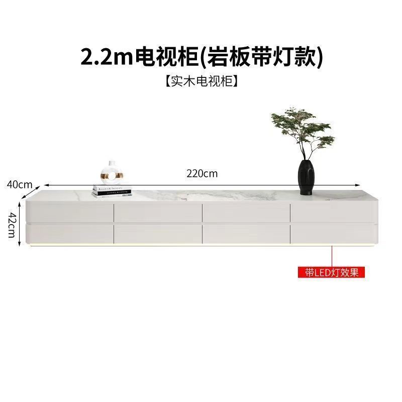 實木雙層電視櫃落地茶几2023新款邊幾組合簡約現代北歐可儲藏收納