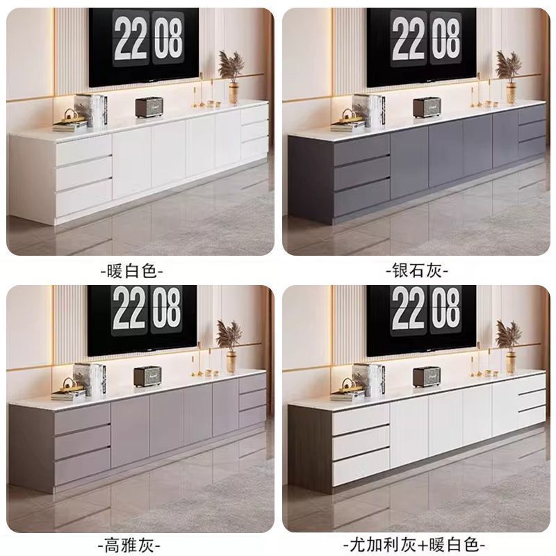 电视柜茶几组合现代简约客厅家用2025新款落地轻奢电视机柜子定制